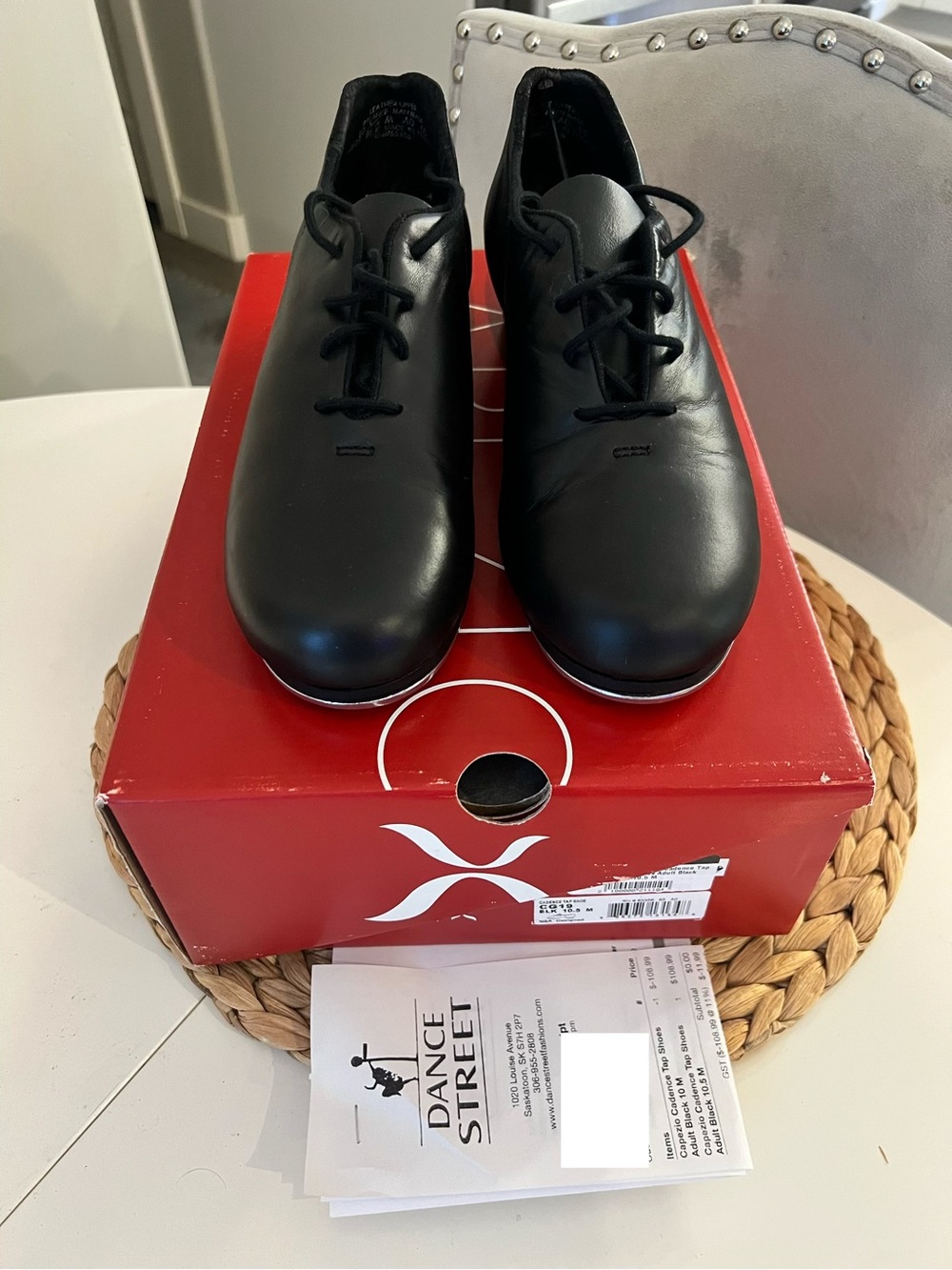 Capezio Cadence CG19 Black Leather TeleTone Tap Shoes